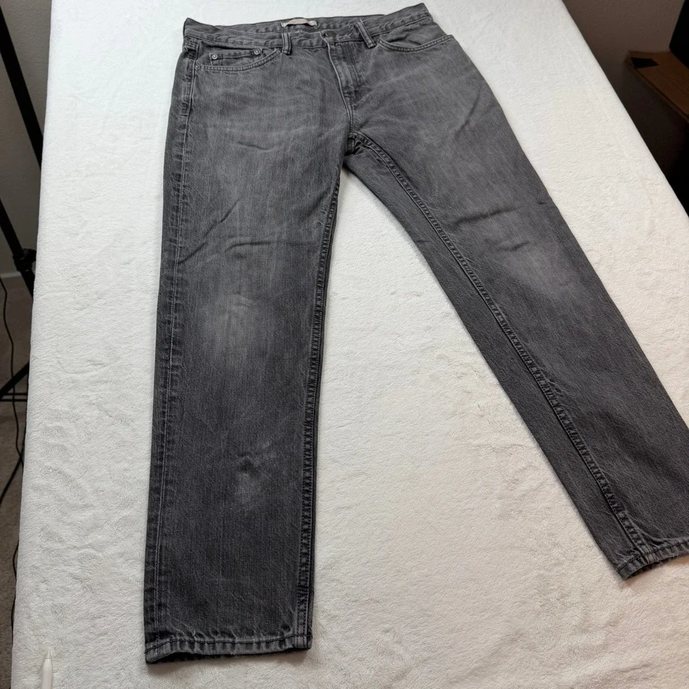 Banana Republic Heritage Jean Men 32 Grey Good Tapered Rinse S/373373-00 Fall 18